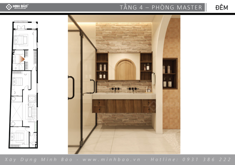 Tổng quan wc phòng ngủ master