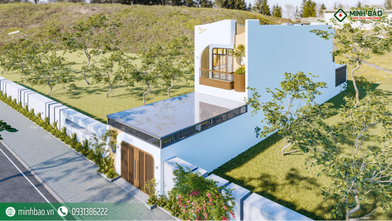 Tổng thể mẫu thiết kế nhà 2 tầng đẹp