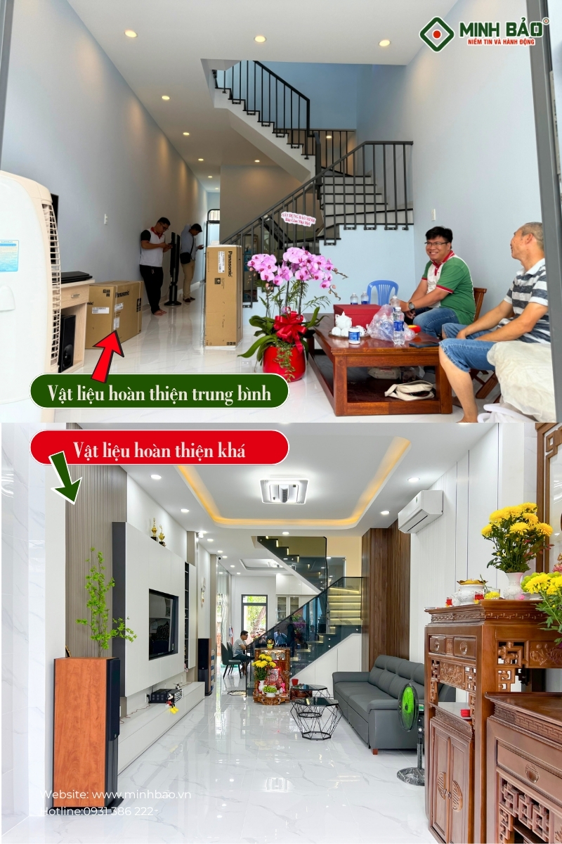 2 gói dịch vụ sau khi thi công thực tế