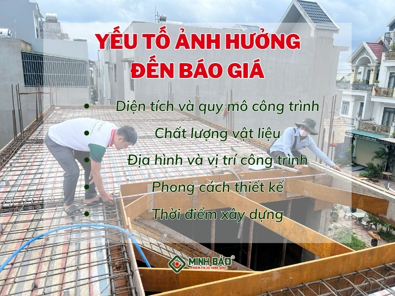 Các yếu tố ảnh hưởng đến báo giá