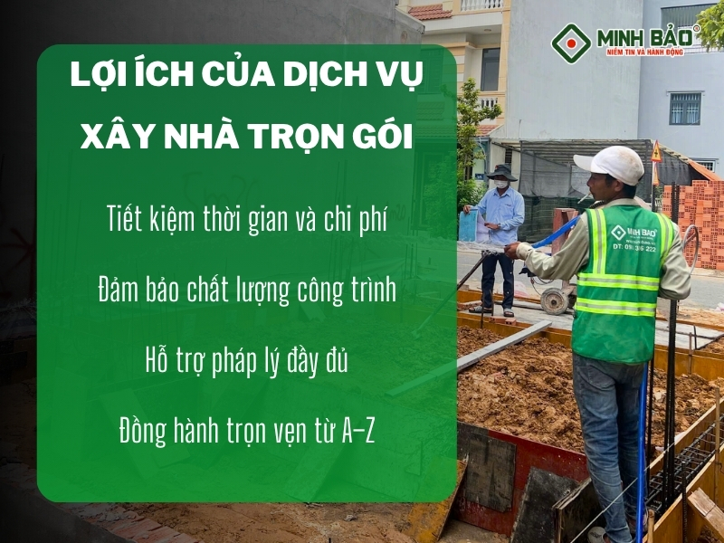 Lợi ích của dịch vụ xây nhà trọn gói