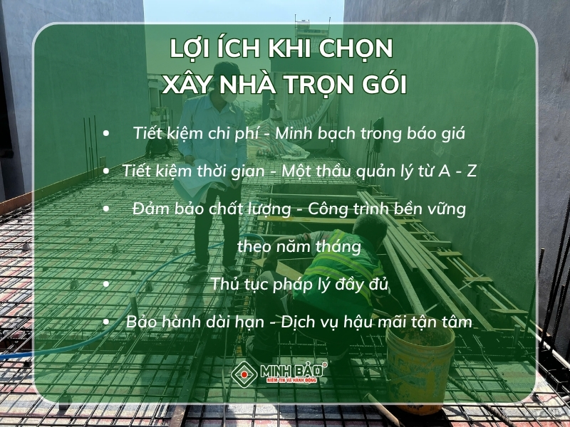 Lợi ích của xây nhà trọn gói