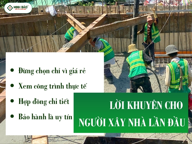 Lời khuyên cho người xây nhà lần đầu