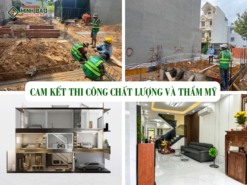 Minh Bảo cam kết thi công công trình chất lượng và thẩm mỹ