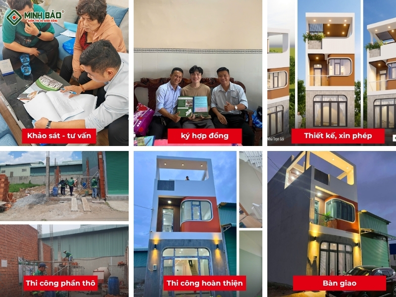 Quy trình xây nhà trọn gói phường Tân Thới Hiệp HCM