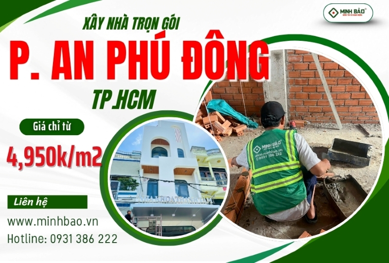 Tìm hiểu dịch vụ xây nhà trọn gói phường An Phú Đông HCM