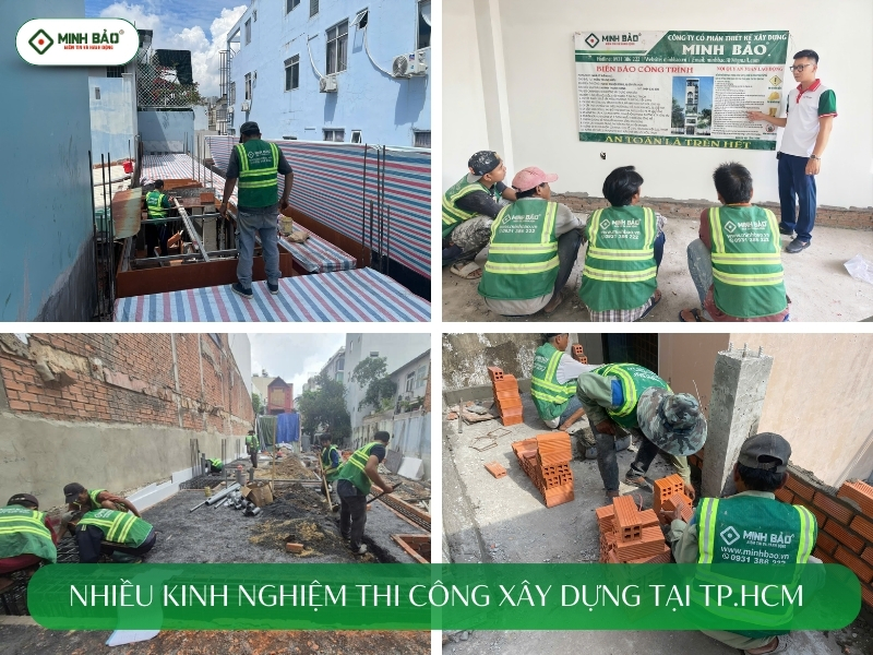 Có nhiều kinh nghiệm thi công xây dựng tại HCM