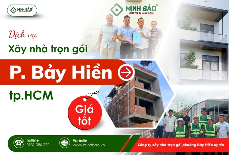 Dịch vụ xây nhà trọn gói tại phường Bảy Hiền HCM