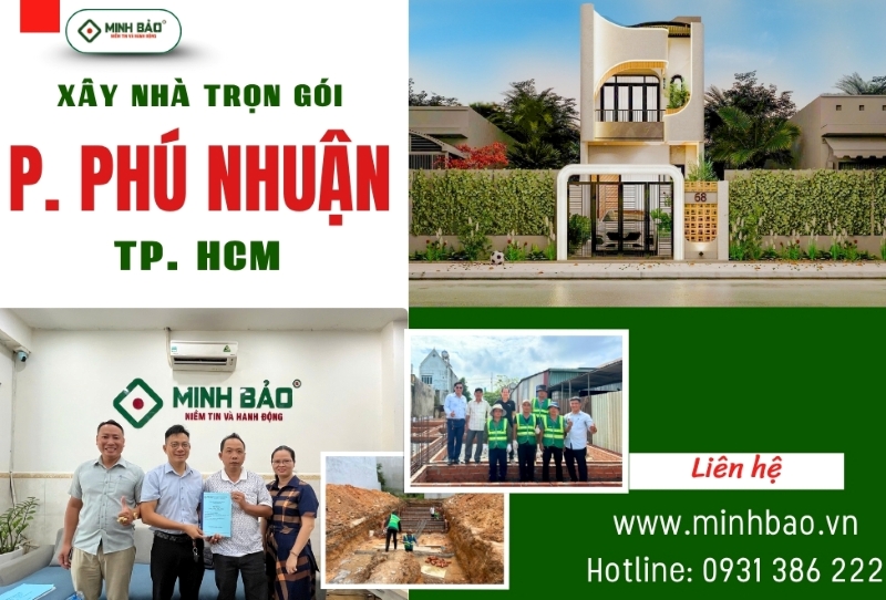 Tìm hiểu dịch vụ xây nhà trọn gói phường Phú Nhuận HCM