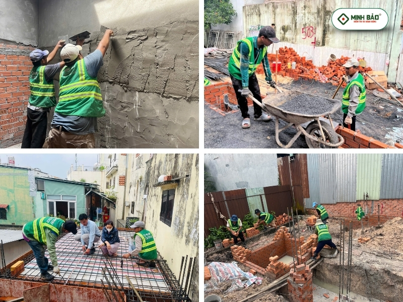 Đội ngũ Minh Bảo thi công công trình