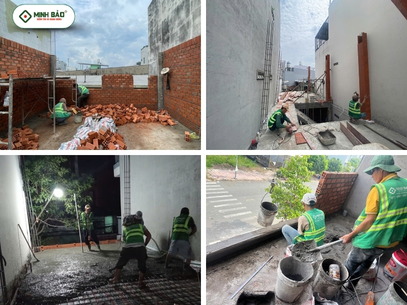 Hình ảnh Minh Bảo thi công công trình