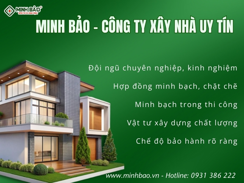 Minh Bảo, công ty xây nhà trọn gói phường Tân Sơn HCM uy tín
