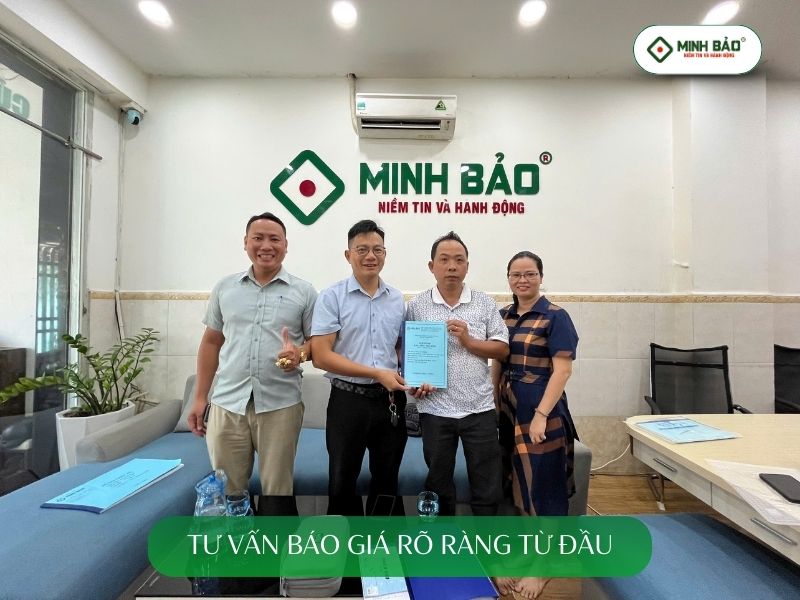 Minh Bảo gửi đến khách hàng báo giá rõ ràng từ đầu