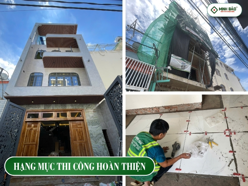 Minh Bảo thi công xây nhà hoàn thiện 