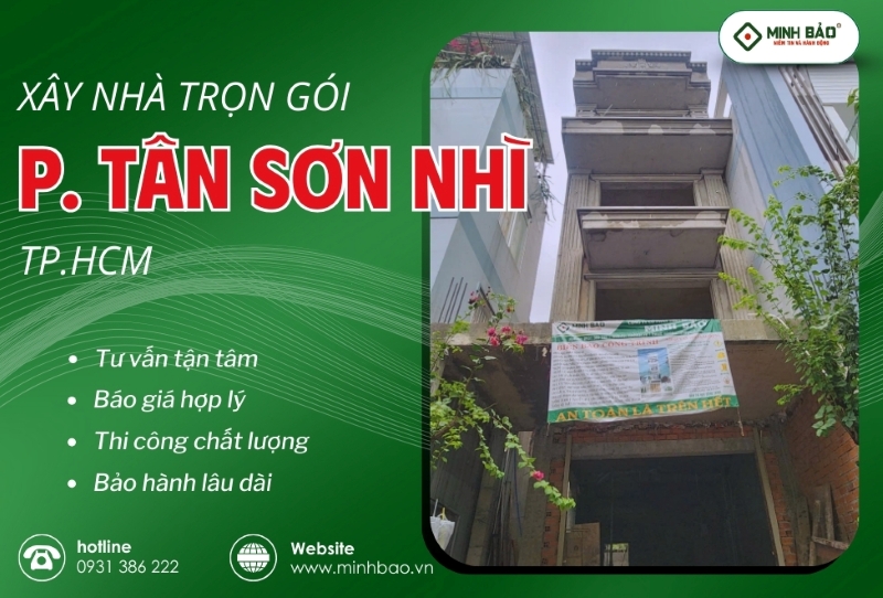 Tìm hiểu dịch vụ xây nhà trọn gói phường Tân Sơn Nhì