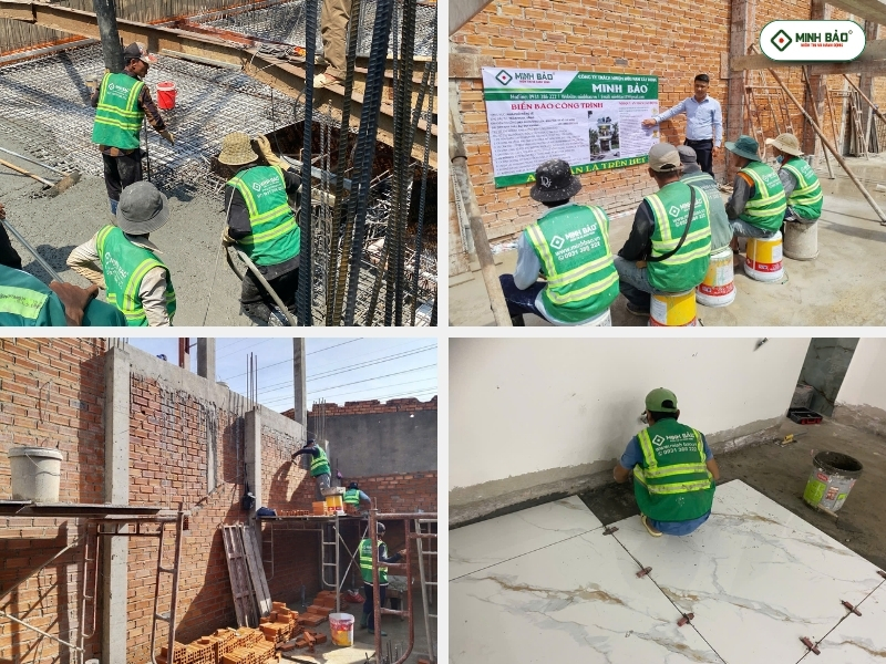 Đội ngũ Minh Bảo thi công chuyên nghiệp