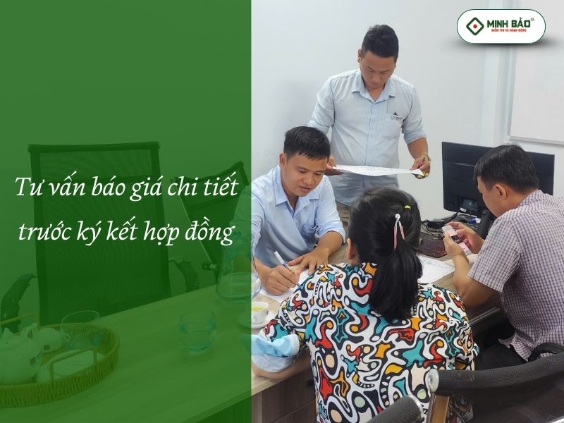 Minh Bảo tư vấn báo giá chi tiết cho khách hàng