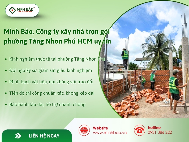 Minh Bảo, công ty xây nhà trọn gói uy tín