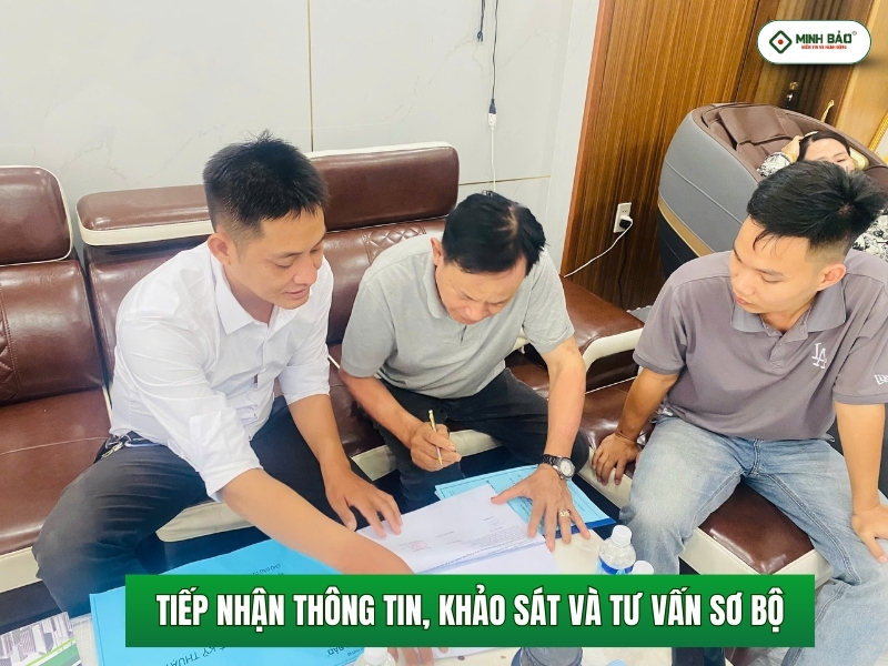 Tiếp nhận thông tin và khảo sát sơ bộ