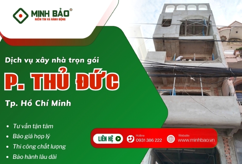 Tìm hiểu dịch vụ xây nhà trọn gói phường Thủ Đức HCM