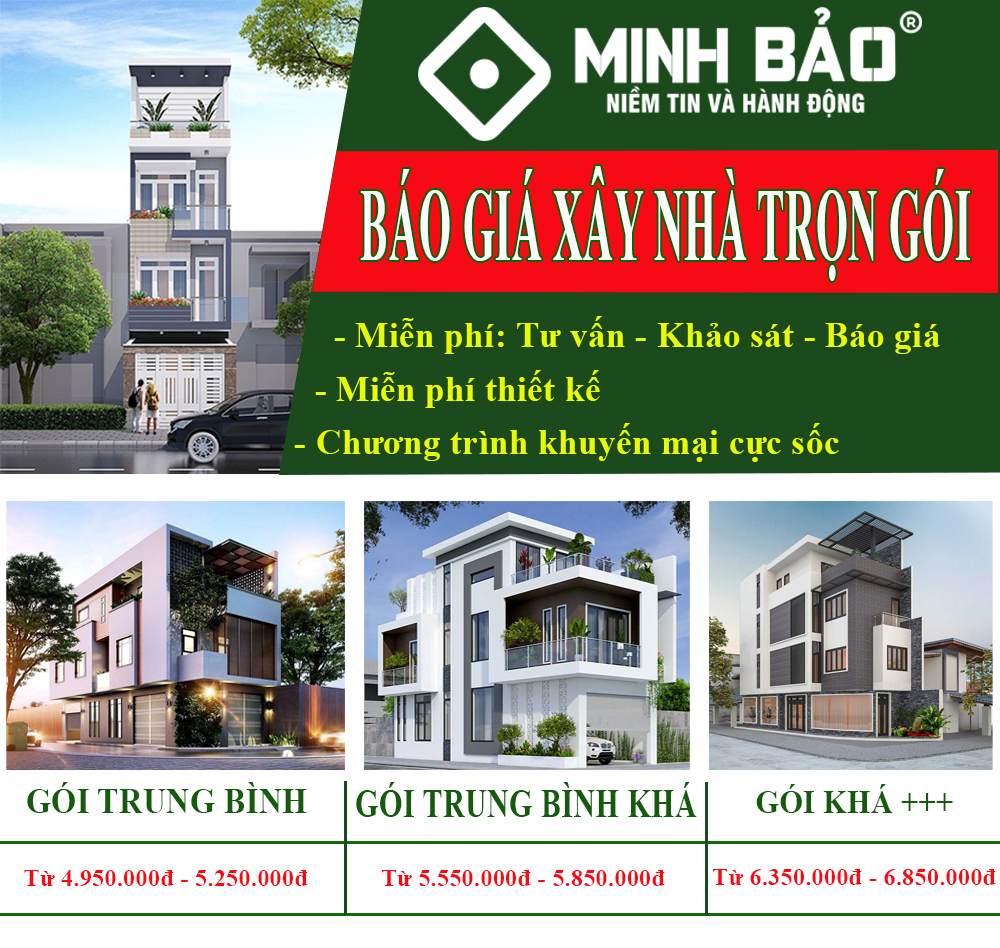 Báo giá xây nhà trọn gói phường Tân Hiệp HCM