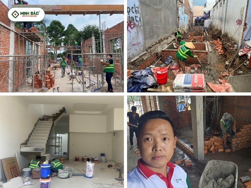 Đội ngũ thi công chuyên nghiệp trong quá trình thi công luôn có mặt của đội ngũ giám sát