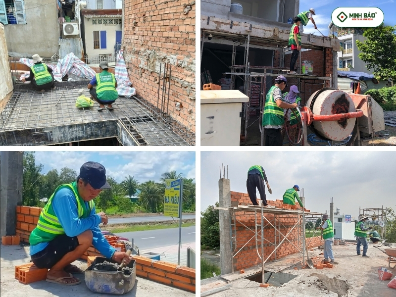 Minh Bảo thi công công trình tại Bình Cơ