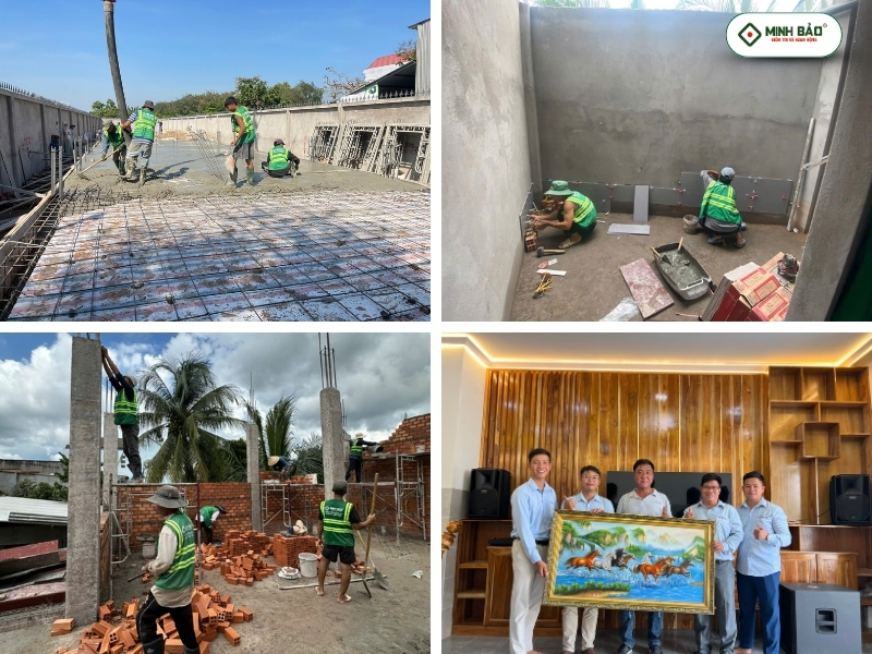 Minh Bảo xây dựng và bàn giao nhà cho gia chủ sau khi hoàn thiện