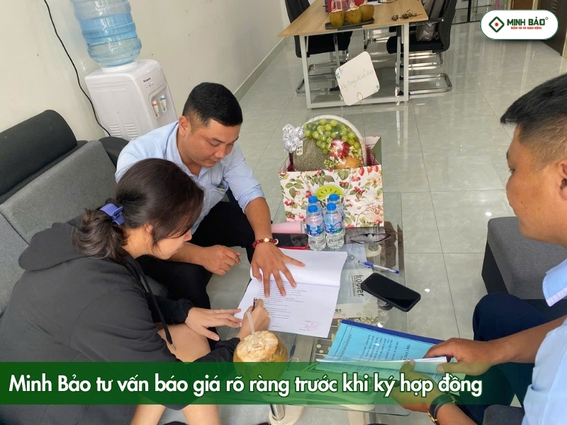 Tư vấn báo giá minh bạch trước khi ký hợp đồng