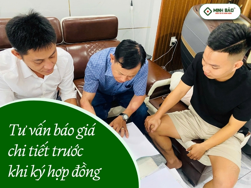 Tư vấn báo giá rõ ràng trước khi ký hợp đồng