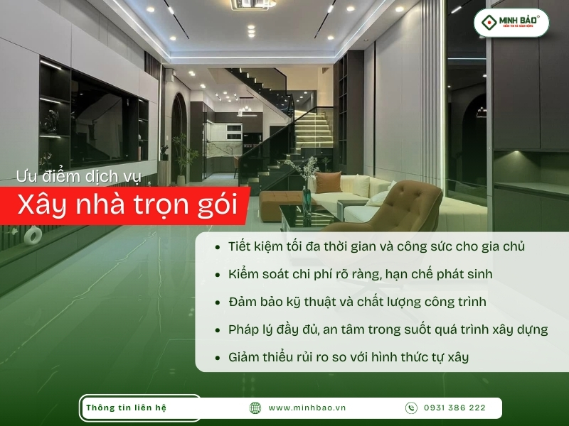 Ưu điểm dịch vụ chìa khóa trao tay