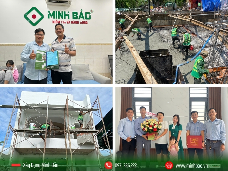 Minh Bảo thi công và bàn giao nhà cho gia chủ