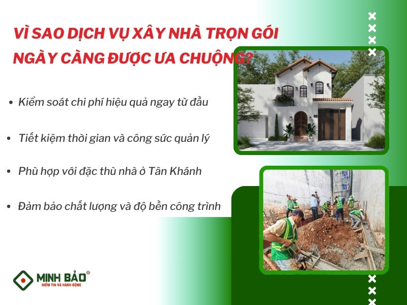 Ưu điểm của dịch vụ xây nhà trọn gói