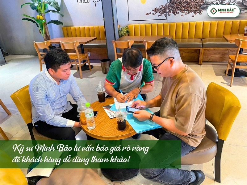 Báo giá chi tiết để chủ nhà tham khảo