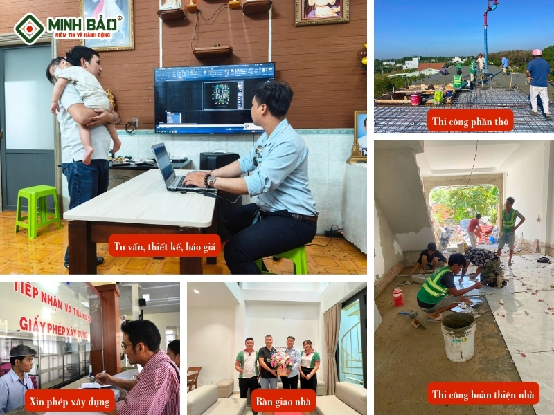 Các hạng mục công việc trong xây nhà trọn gói
