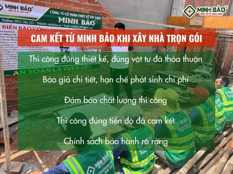 Cam kết từ Minh Bảo khi xây nhà trọn gói
