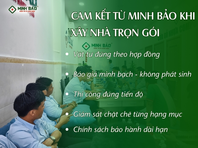 Cam kết từ Minh Bảo khi xây nhà trọn gói