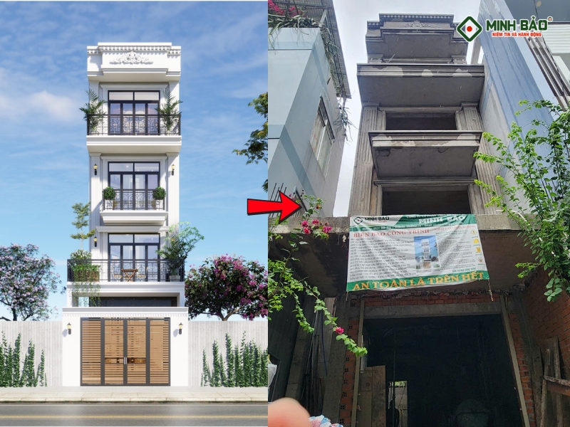 Công trình nhà 4 tầng