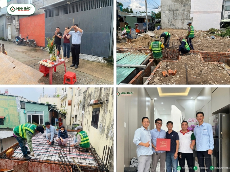 Đội ngũ Minh Bảo đồng hành cùng khách hàng trong toàn bộ quá trình xây dựng