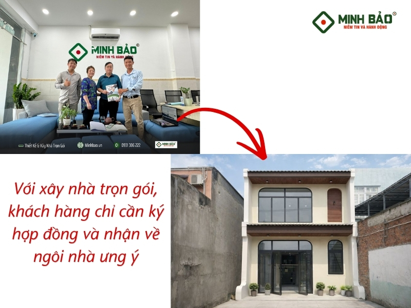 Khách hàng chỉ cần ký hợp đồng và nhận về ngôi nhà ưng ý