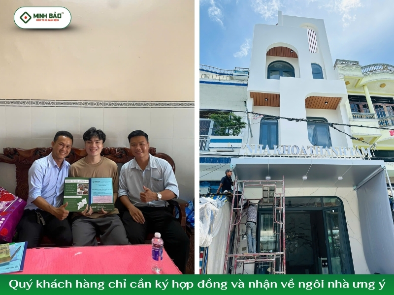 Khách hàng chỉ cần ký hợp đồng và nhận về ngôi nhà ưng ý