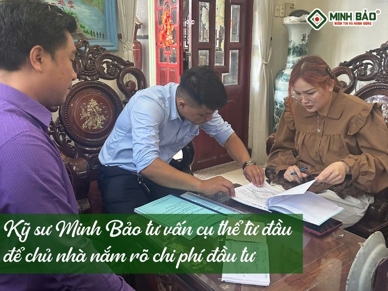 Kỹ sư Minh Bảo tư vấn báo giá rõ ràng