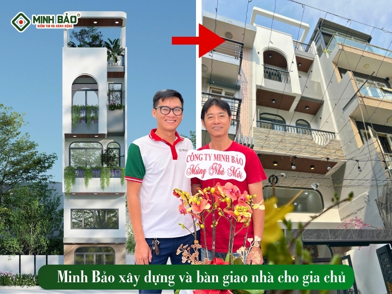 Minh Bảo xây dựng và bàn giao nhà cho gia chủ