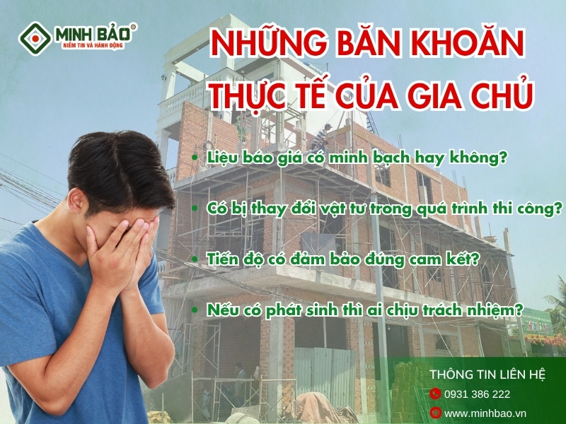 Những băn khoăn thực tế của gia chủ