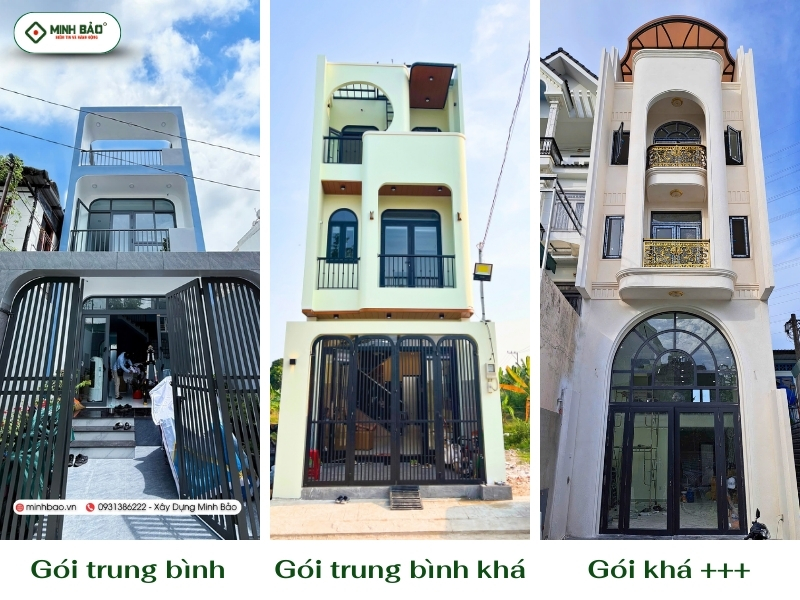 Sự khác nhau giữa 3 gói dịch vụ tại Minh Bảo