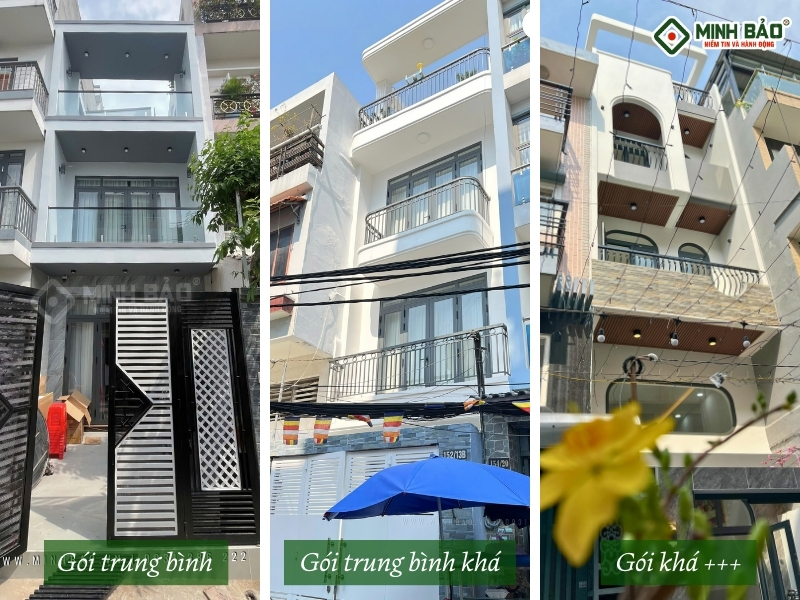 Sự khác nhau giữa các gói báo giá của Minh Bảo