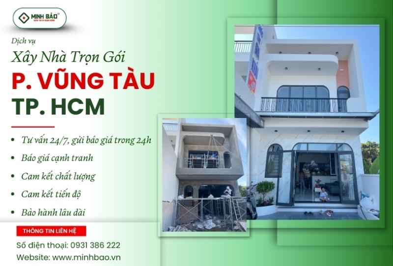 Tìm hiểu dịch vụ xây nhà trọn gói phường Vũng Tàu
