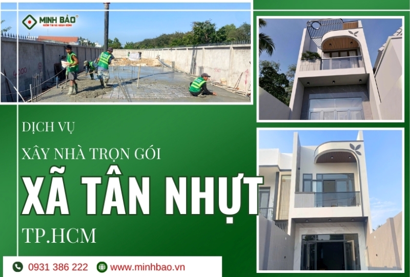 Tìm hiểu dịch vụ xây nhà trọn gói xã Tân Nhựt