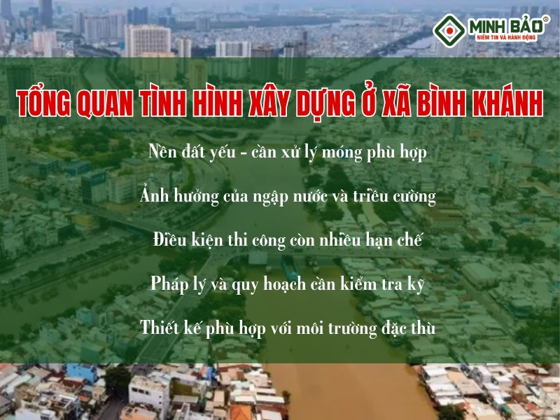 Tổng quan tình hình xây dựng ở xã Bình Chánh