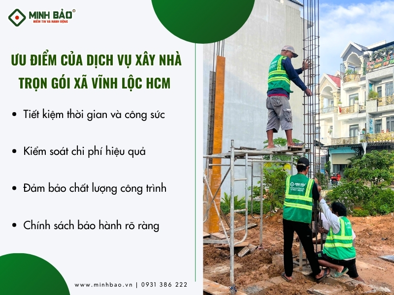 Ưu điểm của dịch vụ xây nhà trọn gói 
